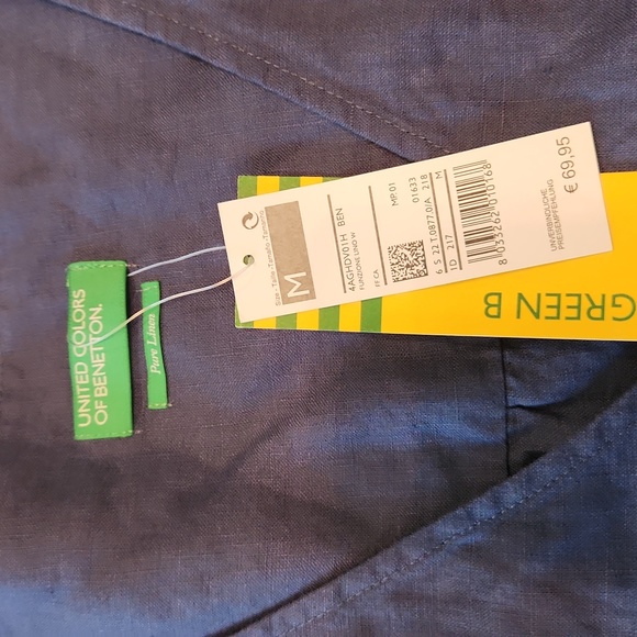 COPY - BENETTON Pure Linen Dress Size M - Picture 8 of 8